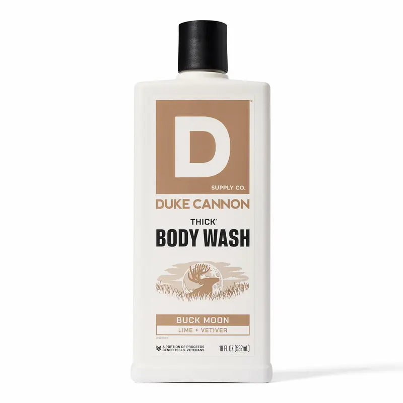 Gel Douche Épais Duke Cannon Buck Moon – 3× Plus Épais, 18 oz, Pour Homme