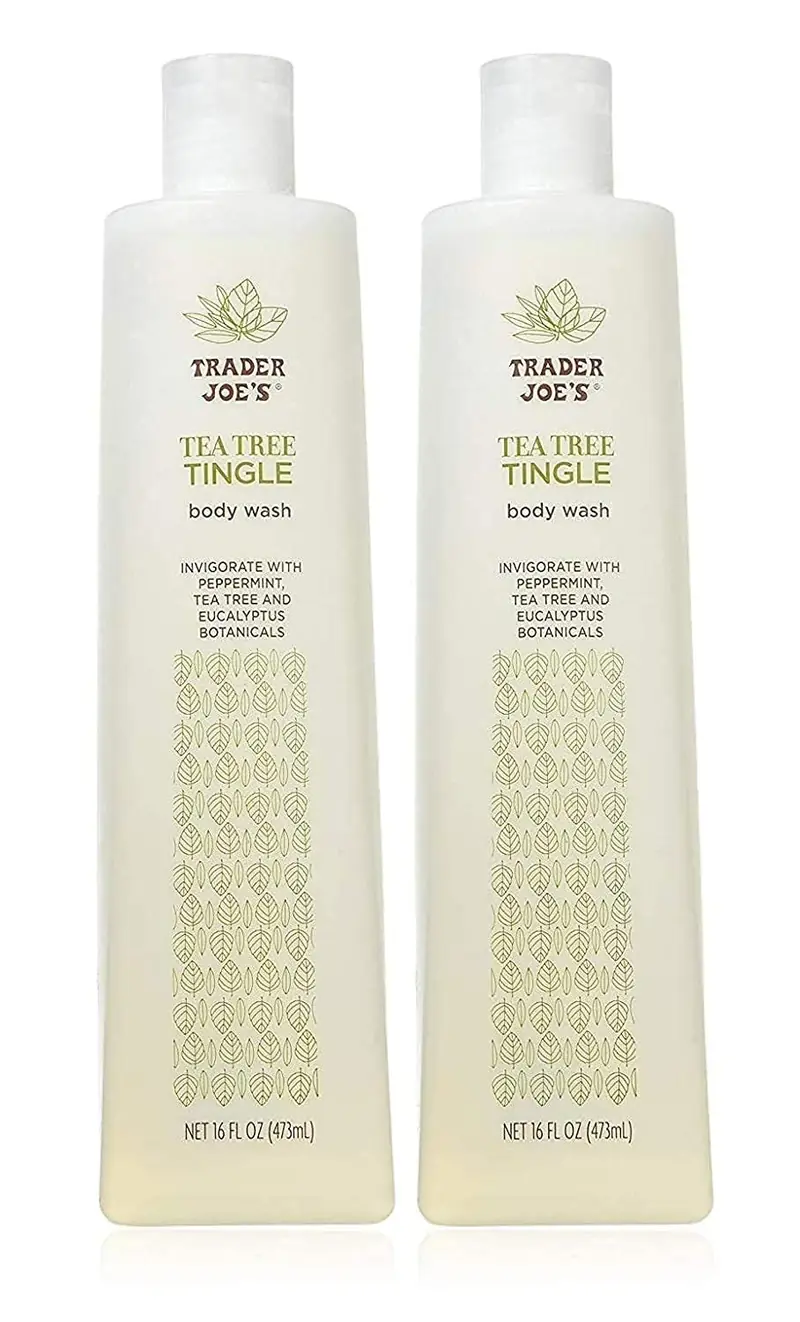 Gel douche Trader Joe's arbre à thé – Menthe et Eucalyptus, pack de 2, non testé sur les animaux