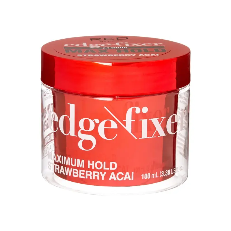 Gel fixateur de contours Red by Kiss – Tenue maximale 24h, sans peluchage, Biotine B7 – Style naturel, idéal pour les tresses (Parfum Fraise Açaï)