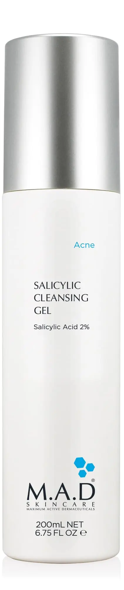 Gel Nettoyant Salicylique M.A.D Skincare – Nettoyage du Visage Anti-Imperfections 6,75 oz