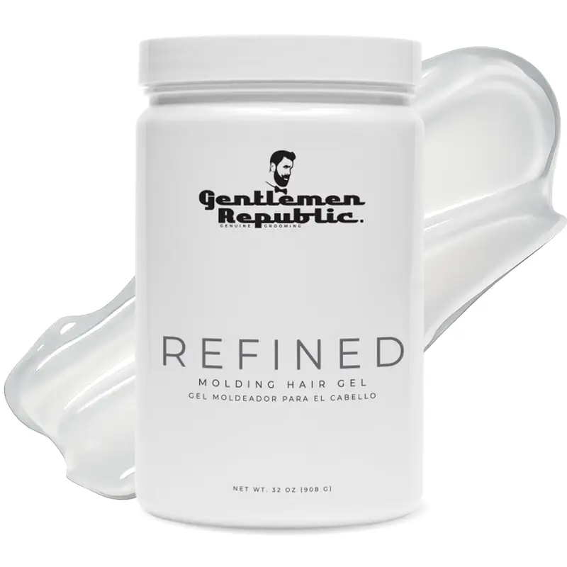 Gel Raffiné Gentlemen Republic 32oz – Tenue 24h & Brillance, Sans alcool, Sans parabènes