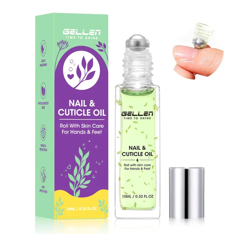 GELLEN Huile Cuticule Roll-On – Croissance et Renforcement des Ongles (Avocat & Baobab)