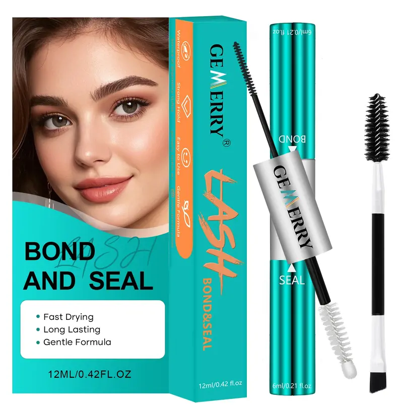GEMERRY Lash Bond et Seal Étanche 12ml – Colle pour Cils en Clusters, Tenue 72–96 h