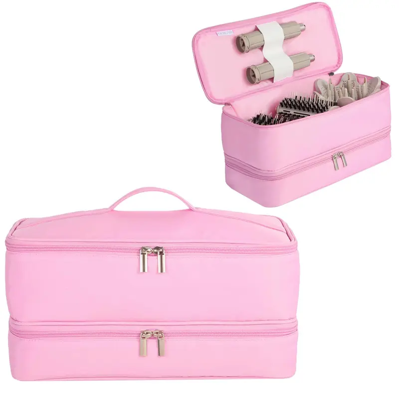 GENCAM Étui de transport à double couche pour Shark Flexstyle – Étui rose pour voyage et rangement