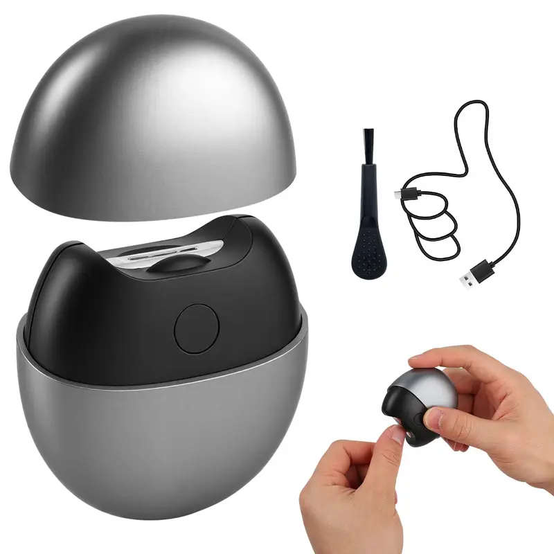 Generic - Coupe-ongles électrique 3 en 1, 2 vitesses, USB-C, LED
