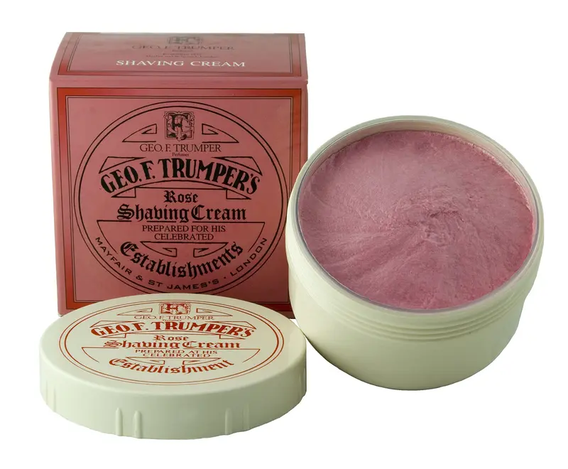 Geo F. Trumper Crème à Rasage Rose en Pot – 200 g | Douceur et Mousse Riches