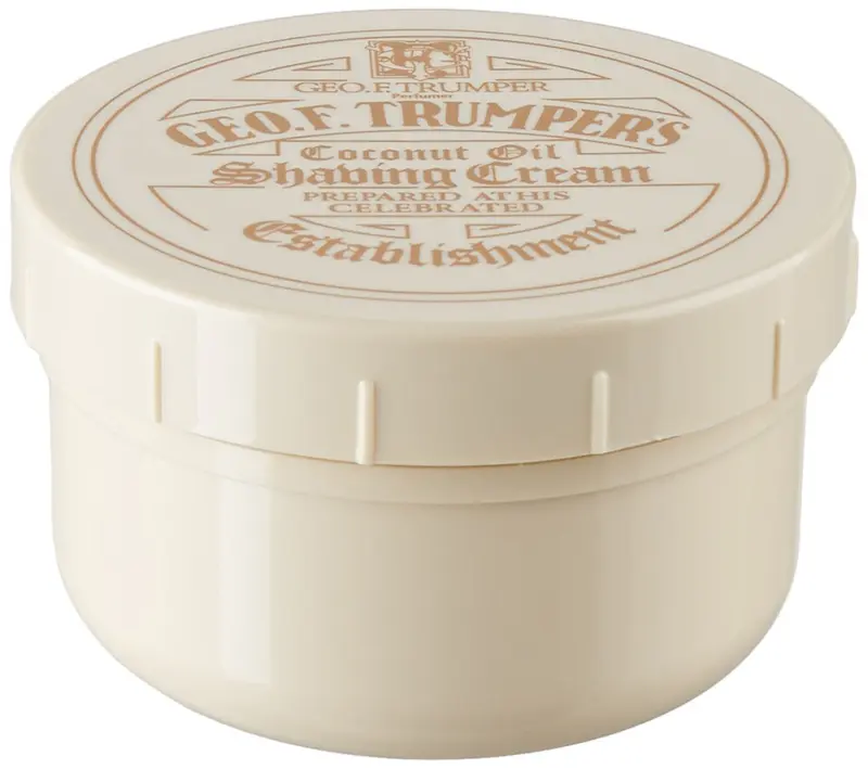 Geo F. Trumper Crème de Rasage à l’Huile de Coco – 200 g, Origine Angleterre