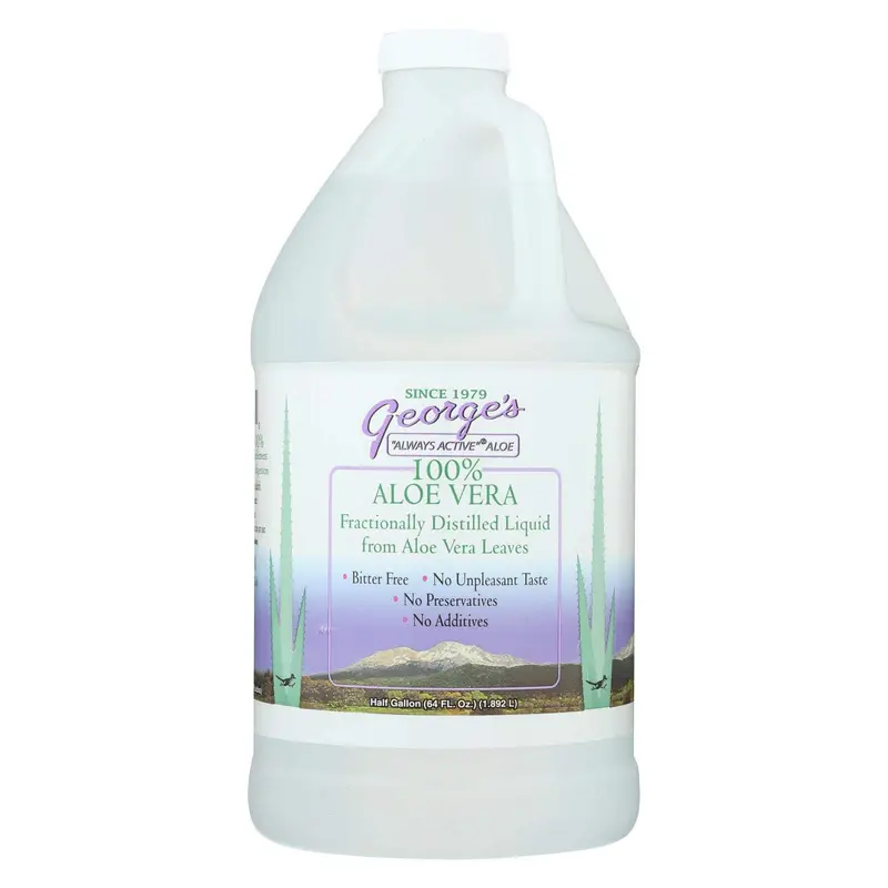 George s Aloe Vera - 64 onces liquides - Liquide d'Aloe Vera fractionné sans anthraquinone
