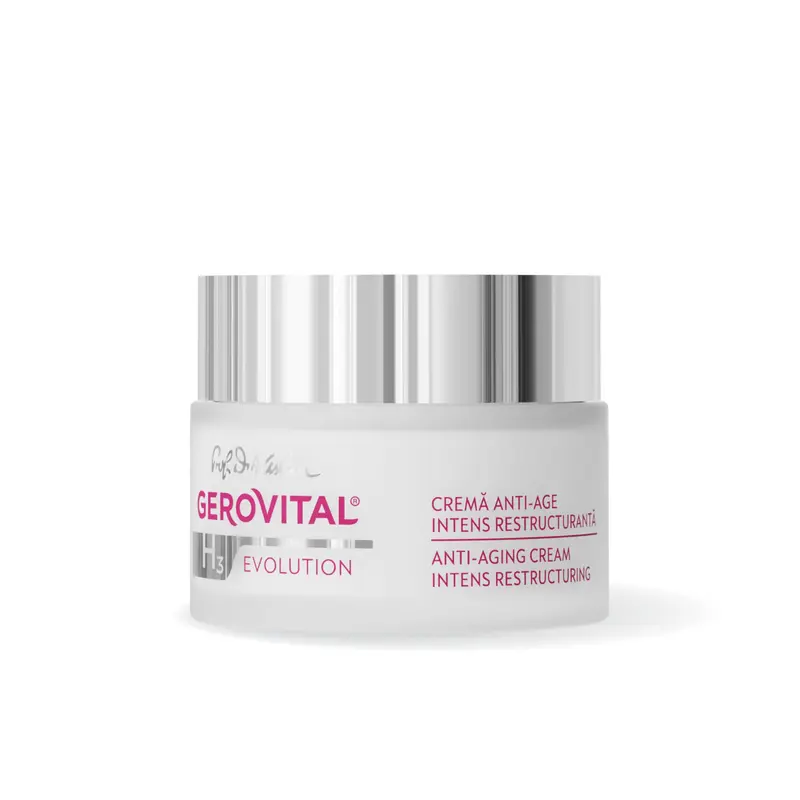Gerovital H3 Evolution – Crème Nuit Anti-Âge Intense Réstructurante 50 ml avec SOD