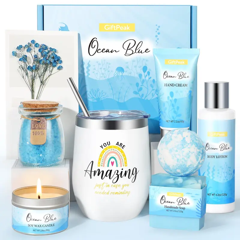 GiftPeak Coffret Spa Océan pour Femmes | Cadeau Anniversaire Bien-Être