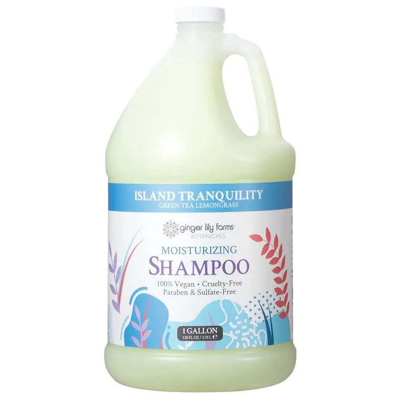 Ginger Lily Farms Botanicals Island Tranquility Shampooing Hydratant – 1 Gallon, Végan & Sans Cruauté