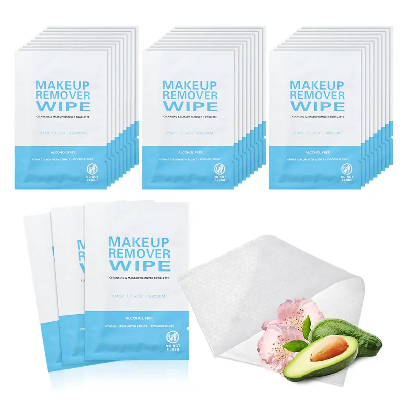 Gisdo Lingettes Démaquillantes Humides – Lot Bulk 200, Nettoyage Rapide, Idéales Voyage et Événements