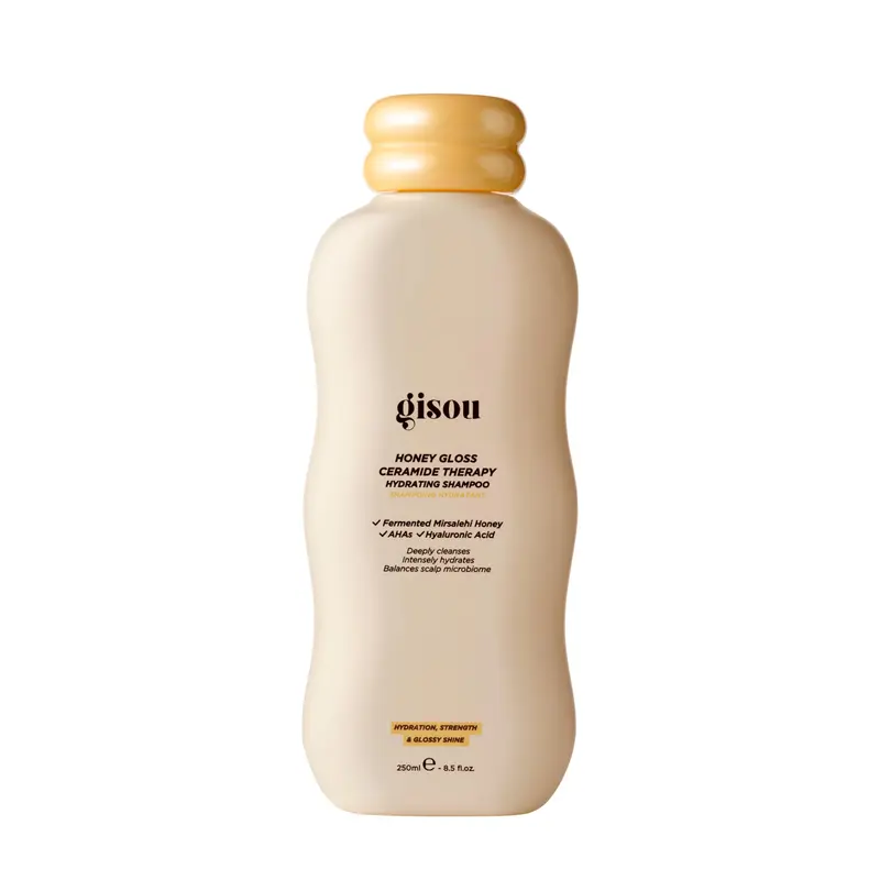 Gisou Honey Gloss Ceramide Therapy Shampoo – Nettoie en profondeur et réhydrate les cheveux