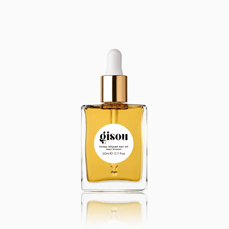 Gisou Huile Capillaire Mini Infusée au Miel – Hydratation, Anti-Frisottis et Protection Thermique, 21 ml