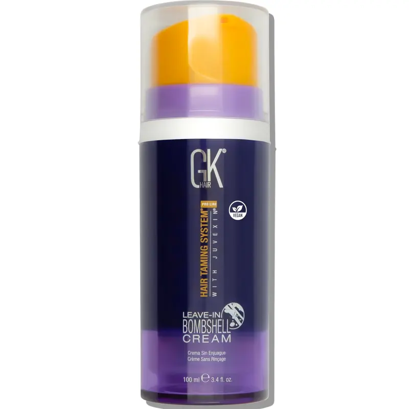 GK HAIR Bombshell Crème Leave-in Violet – Soin hydratant et neutralisant les reflets jaunes pour cheveux blonds (3,4 fl oz / 100 ml)
