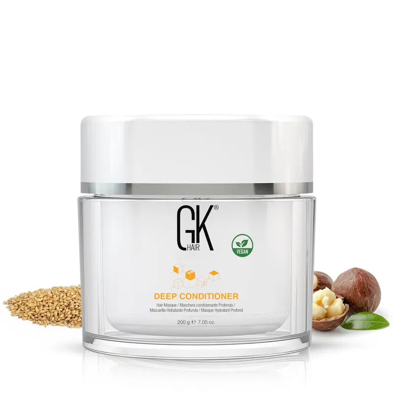 GK HAIR Masque Capillaire Végane – Hydratation Profonde pour Cheveux Secs et Abîmés (200 g)