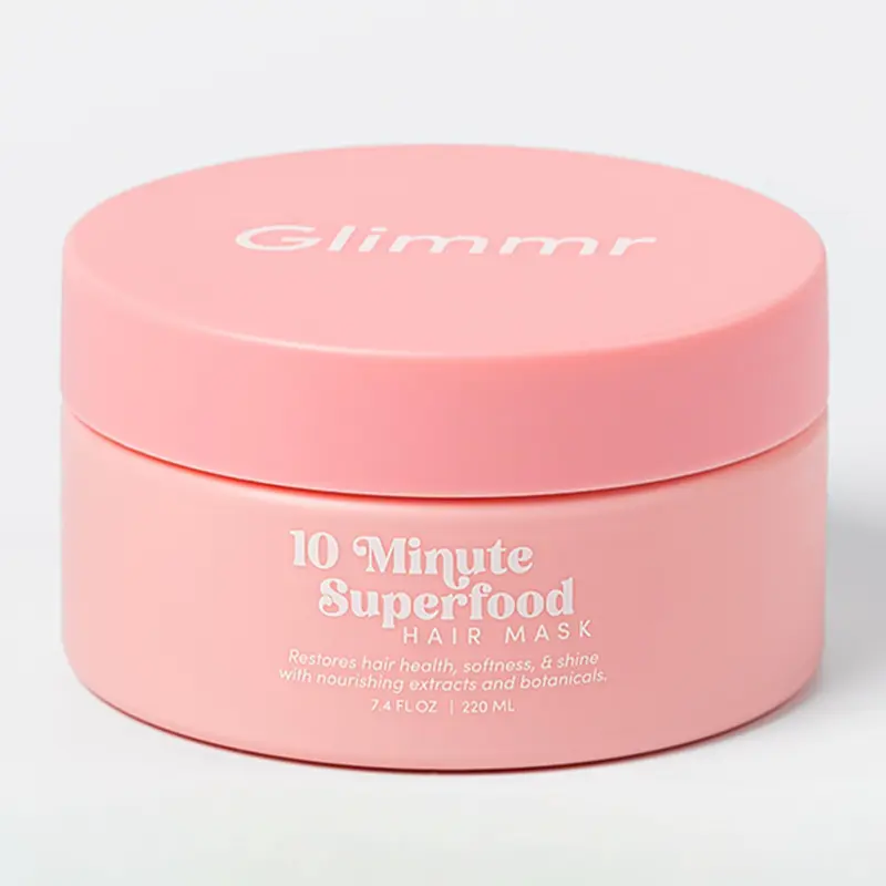 Glimmr Masque Capillaire 10 Minutes – Réparation Profonde pour Cheveux Abîmés | Protéine de Liaison, Ricin & Superaliments