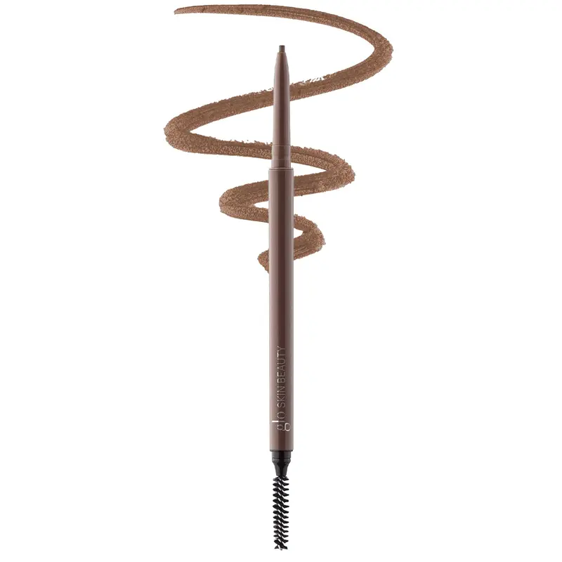 Glo Skin Beauty Precise Micro Browliner – Crayon cire longue tenue pour sourcils, Brun Foncé