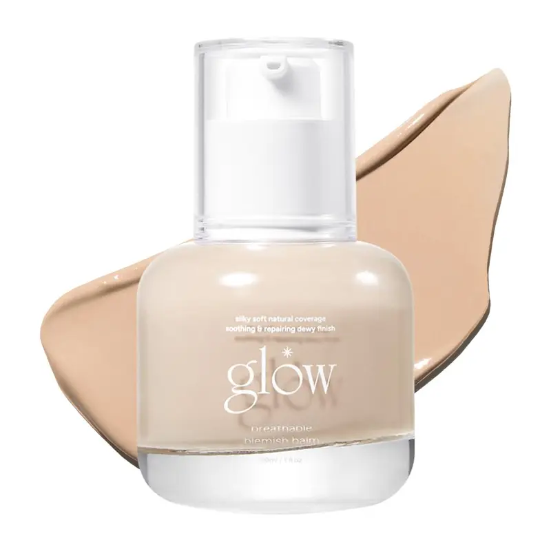glow breathable blemish balm #one | crème BB couvrance moyenne & hydratante | fini peau naturelle avec infusion d’eau de thé vert | non comédogène | 30 ml
