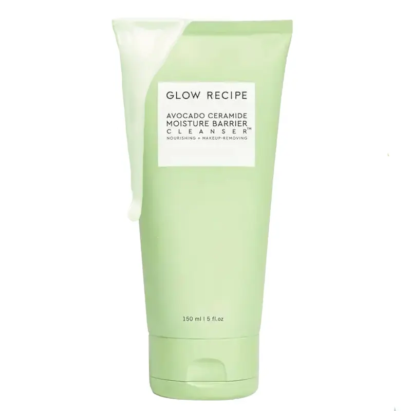 Glow Recipe Avocado Ceramide Nettoyant Visage – Gel Hydratant qui mousse pour Peau Sèche – 150 ml