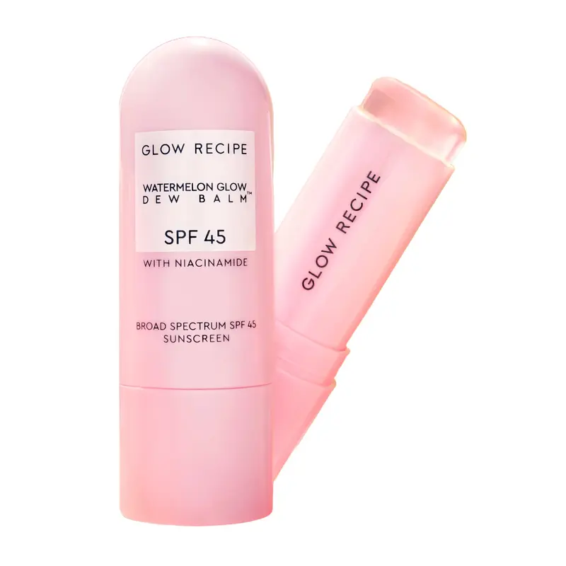 Glow Recipe Stick Solaire SPF 45 Travel — Hydratation Hyaluronique & Niacinamide, Éclat Délicat Sans Film Blanc