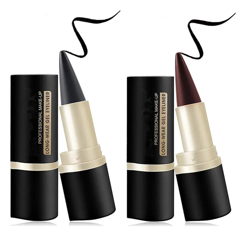 Go Ho Crayon Gel Yeux Noir et Marron – Application Douce et Tenue Longue