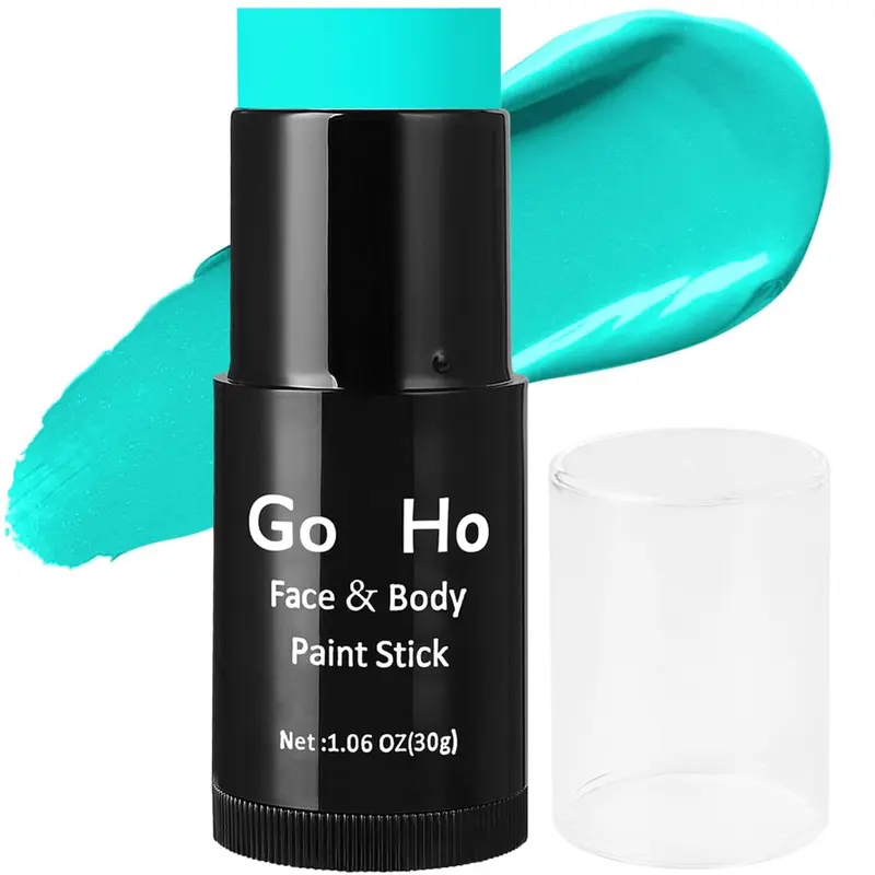 Go Ho Crème Teal – Stick Maquillage Visage et Corps Haute Couverture Résistant à l’Eau