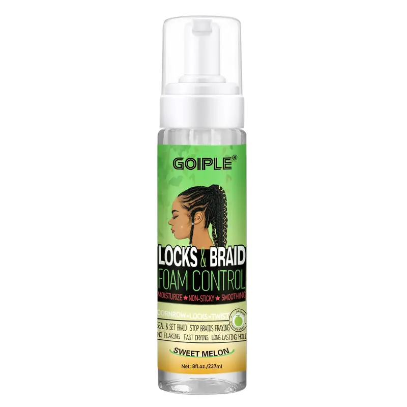 Goiple Mousse pour Tresses – Maintien Durable, Brillance et Hydratation | Parfum Melon Sucré, 8 oz