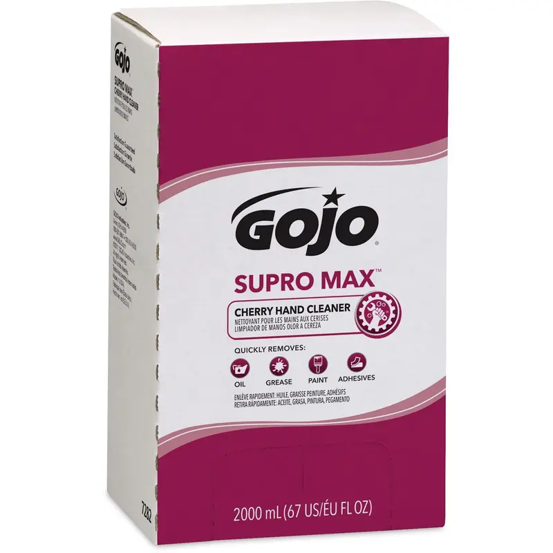 GOJO SUPRO+MAX Mains – Lotion Nettoyante Cerise Recharge 2000 ml | Hydratante et Éco-responsable