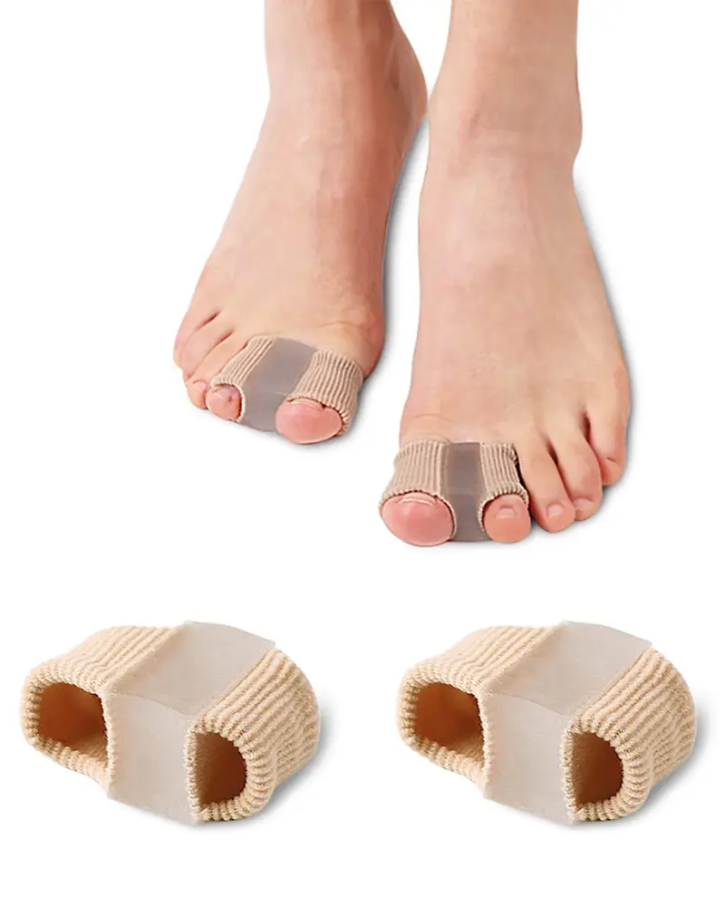 Golbylicc Ecarteurs d'orteils pour hallux valgus – Séparateurs en gel avec 2 boucles (2 pièces)