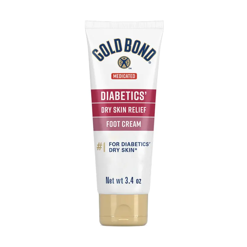 Gold Bond Crème Pieds Diabétiques – Hydratation et Protection, 3,4 oz