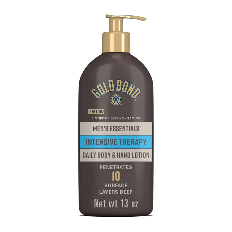 Gold Bond Lotion Essentiels pour Hommes – Hydratation Intensive pour Peau Très Sèche, 13 oz