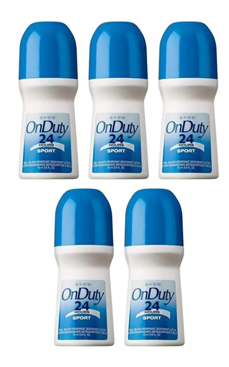 GOLDEN CRYSTAL On Duty 24H Sport Roll-on – Protection longue durée – Fraîcheur sportive – Pack de 5 (74 g chacun)