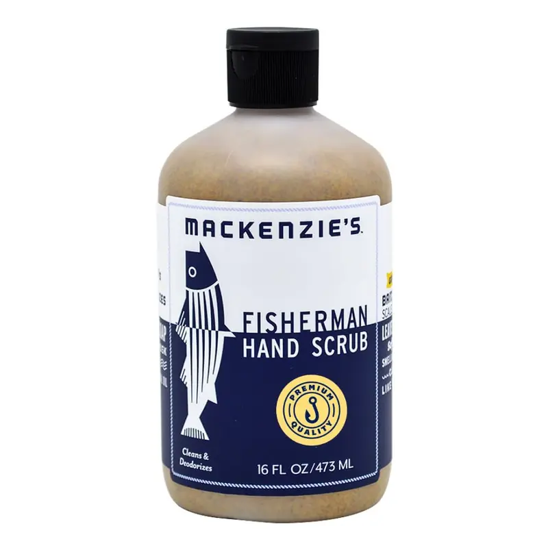 Gommage mains du pêcheur MacKenzie’s – Nettoyage puissant pour pêcheurs, cuisiniers et jardiniers – 16 oz