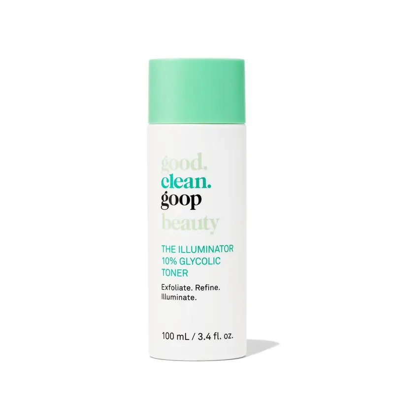 good.clean.goop Beauté - Tonique Glycolique 10% | Texture affinée et pores réduits | Glycolique, Black Tea Ferment et Snow Mushroom | Végan | 100 ml