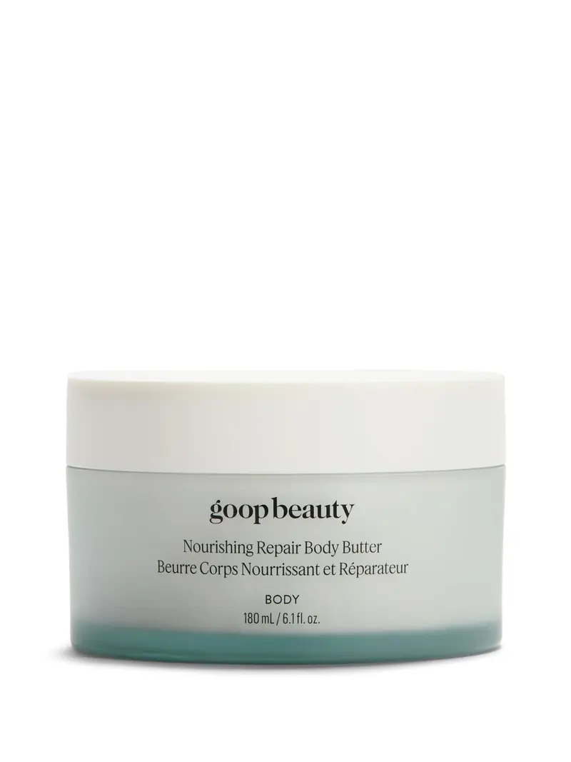 goop Beauté Baume Corporel | Lotion hydratante pour peau sèche | Beurres nourrissants et extraits botaniques | Hydratation et fermeté | 180 ml
