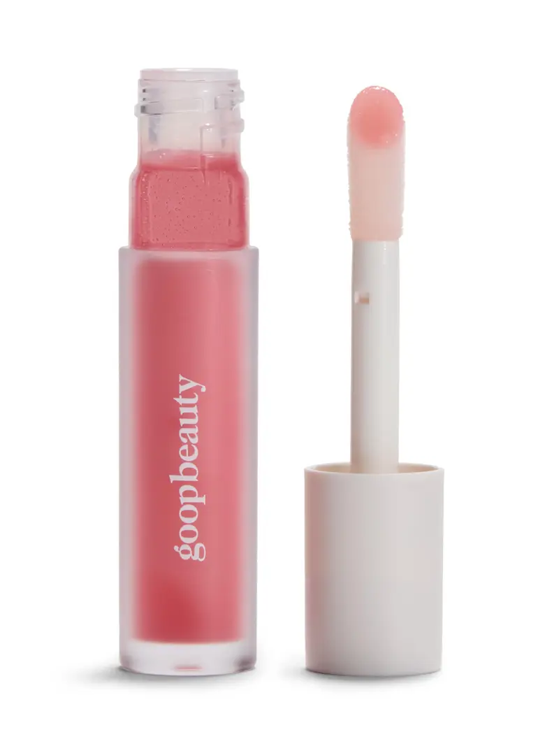 goop Beauté Hydra-Barrier Gel Gloss – Hydratant Lèvres 5-en-1 avec Acide Hyaluronique et Vitamine E | Teinte Rose Clair | 0,13 oz
