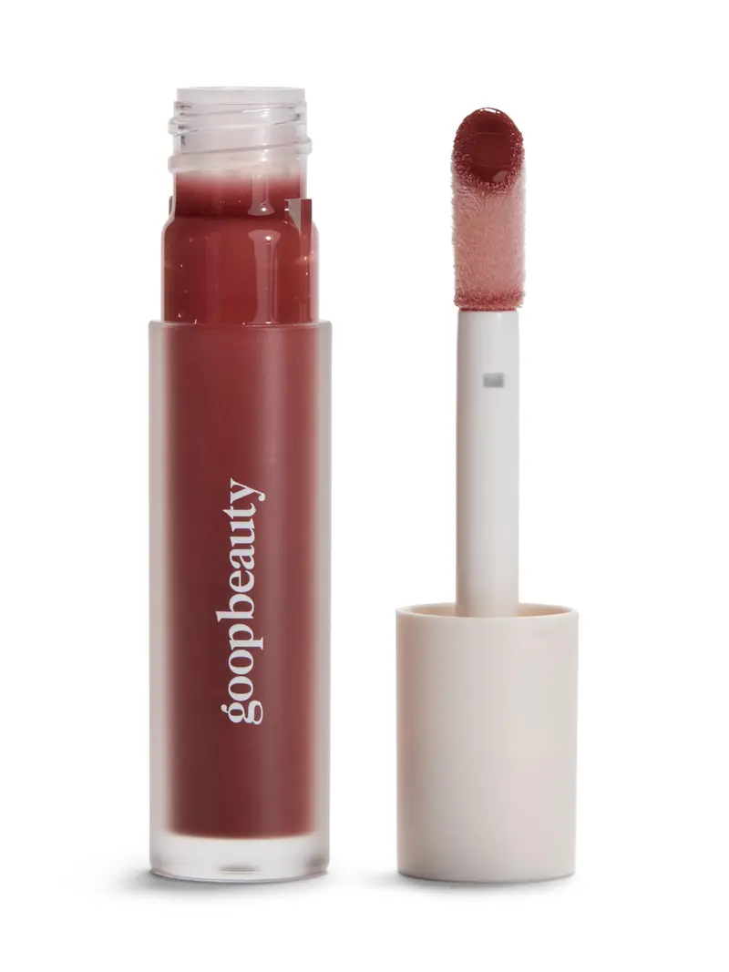 Goop Beauty Hydra-Barrier Gel Gloss – Hydratation et Douceur des Lèvres | Acide Hyaluronique & Vitamine E | Spice – Cocoa Léger | 0,13 oz