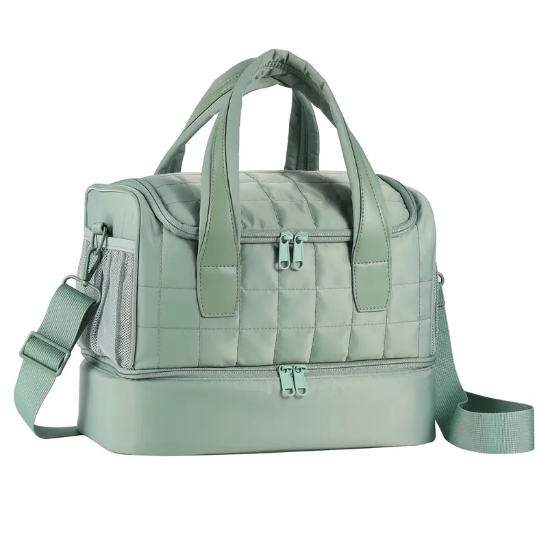 GR69N Organisateur Vernis à Ongles – Étui 2 Couches, 50 Flacons, Lampe et Accessoires, Vert (Breveté)