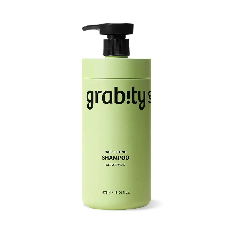 grabityg0.0 Shampoing Liftant Extra Fort – Fortifie et Épaissit les Cheveux Fins, Biotine & Acide Salicylique, Vegan et Sans Sulfates, 473 ml