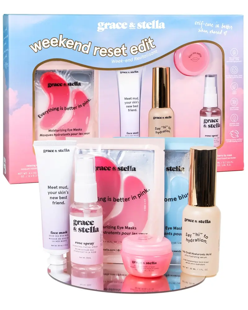 Grace & Stella – Coffret Soins de la Peau Gagnant Prix | Idées Cadeaux pour Elle