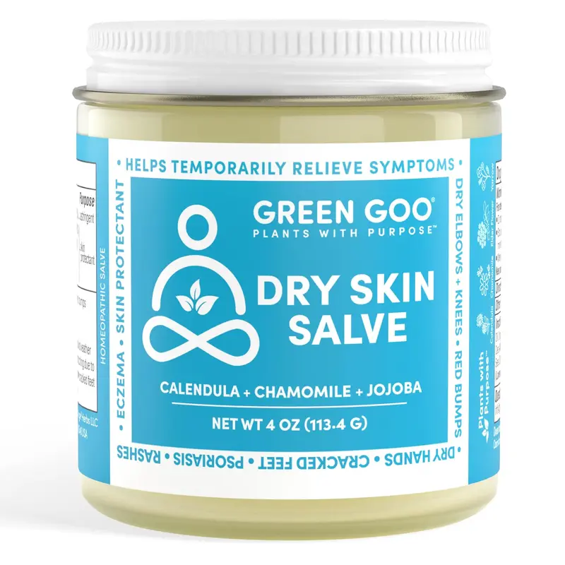 Green Goo Dry Skin Salve – Hydratation naturelle corps et visage | 4 oz