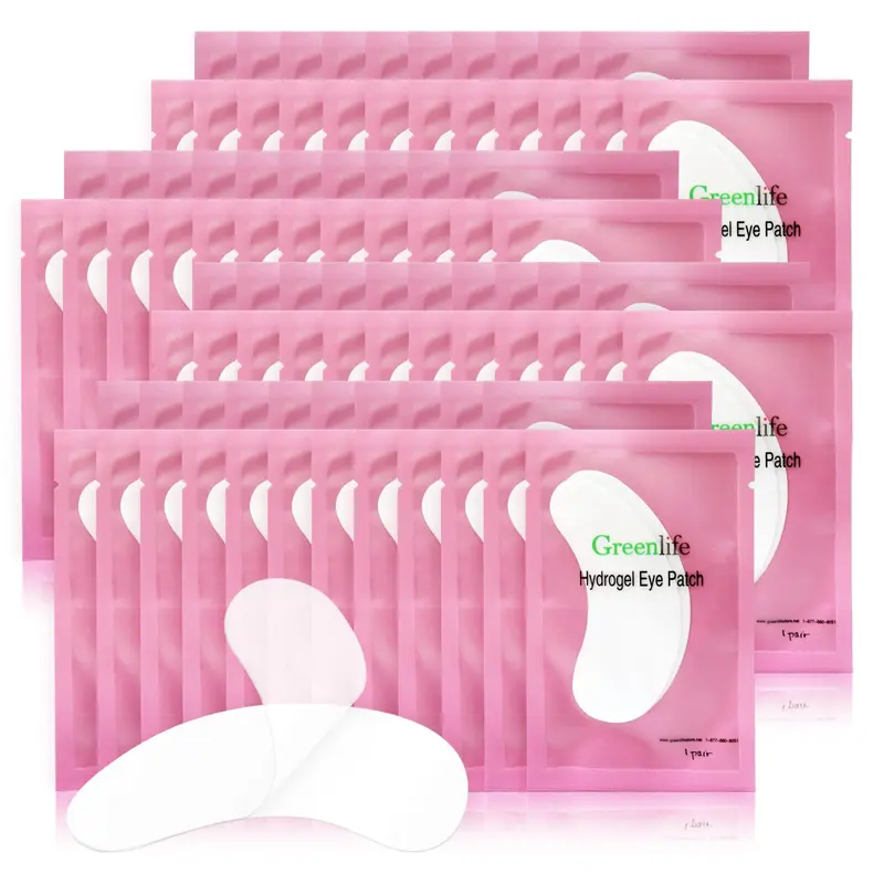 GreenLife Patchs Gel Sous-Oeil – 400 Paires | Hydrogel Aloe Vera pour Extensions Cils