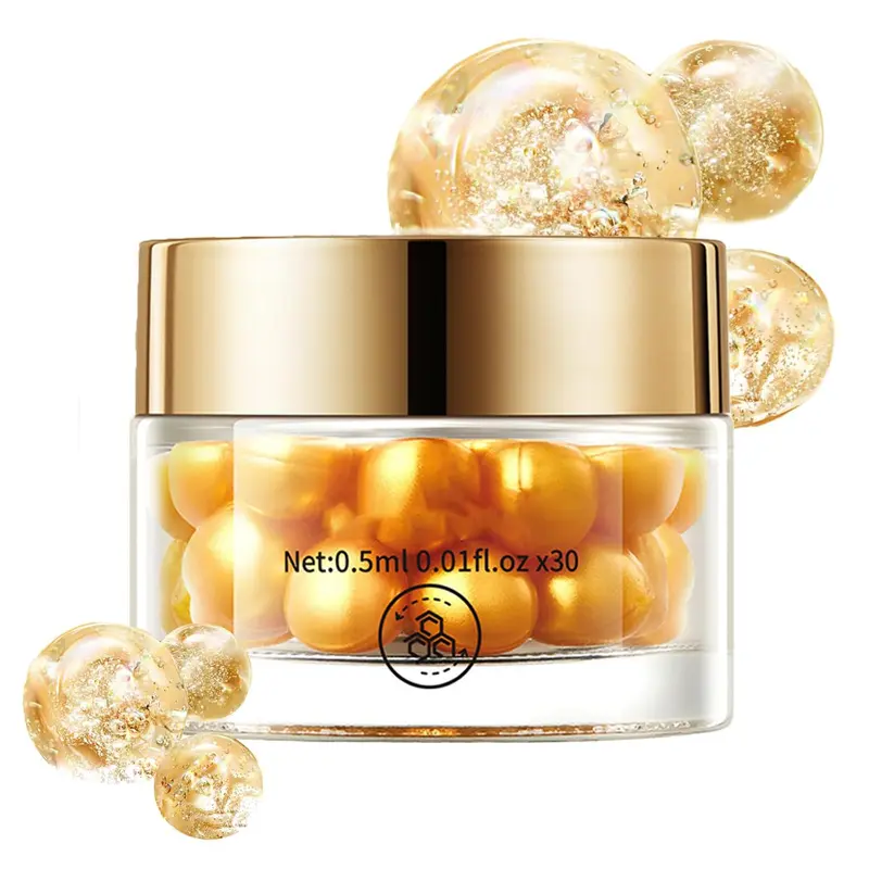 Grospe Capsules Sérum Collagène — Soin Nuit Anti-Âge avec Vitamine E pour l'Éclat du Visage