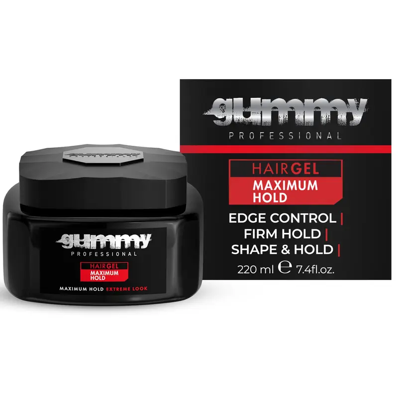 Gummy Gel Professionnel – Tenue Extrême Transparente pour Cheveux – Hommes et Femmes – 220 ml