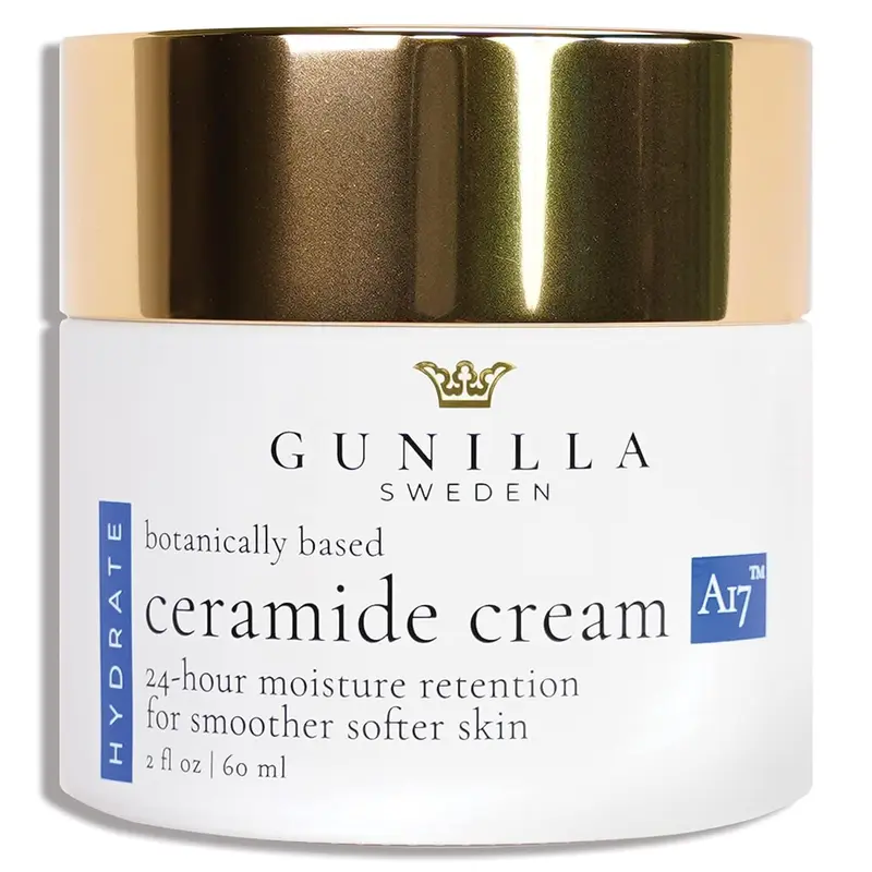 GUNILLA Ceramide Cream A17 – Hydratant de qualité spa, 17 actifs végétaux, sans parfum, végan (60 ml)