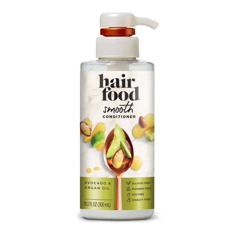 Hair Food Après-shampoing Avocat et Argan – 10,1 oz | Cheveux doux et faciles à démêler
