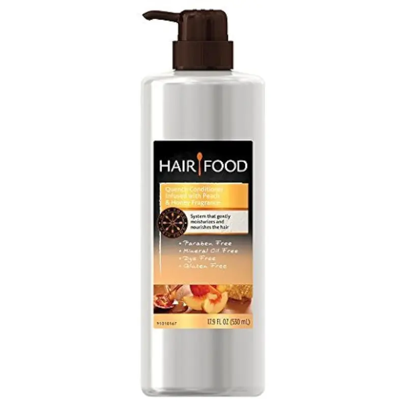 Hair Food Après-Shampoing Sans Gluten Pêche et Miel, 529 ml