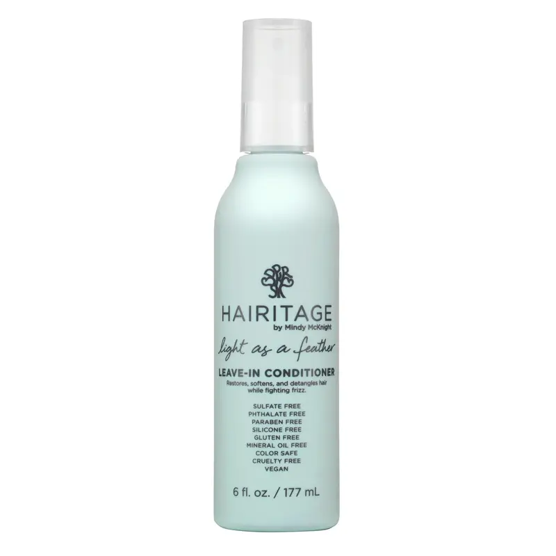 Hairitage Spray Démêlant Sans Rinçage – Soin Léger pour Cheveux Secs, Bouclés et Fins – Sans Sulfates – Parfum Cerise et Ambre, 177 ml