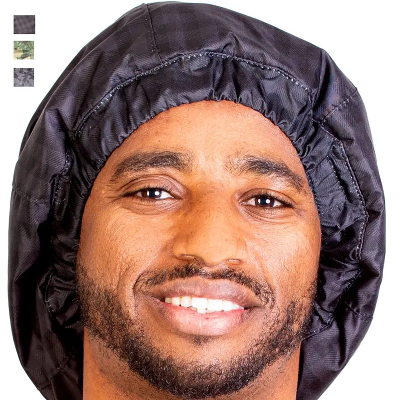 HAIRSOME Chapeau de douche noir pour hommes – Étanche, durable et confortable